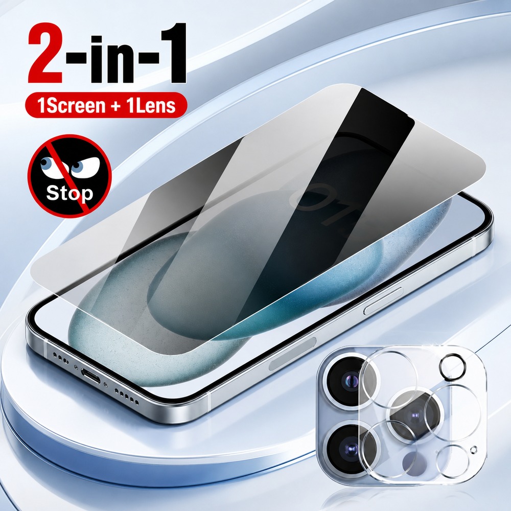 1+1PCS Privacy Tempered Glass  - Realme Gt 6 ulasan dan harga