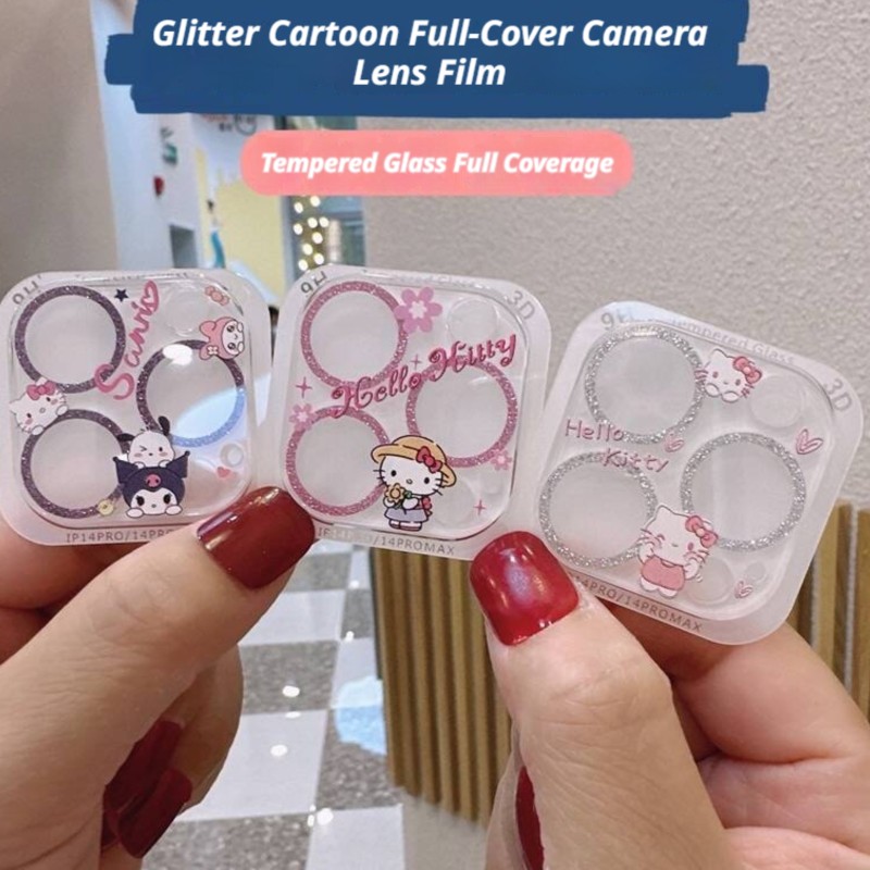 Sanrio Hello Kitty Kuromi Glit - Tempered Glass Screen 9H ulasan dan harga