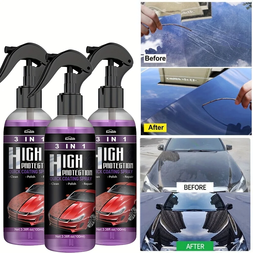 3 in 1 Car Ceramic Liquid Coat - Nano Liquid Coating ulasan dan harga
