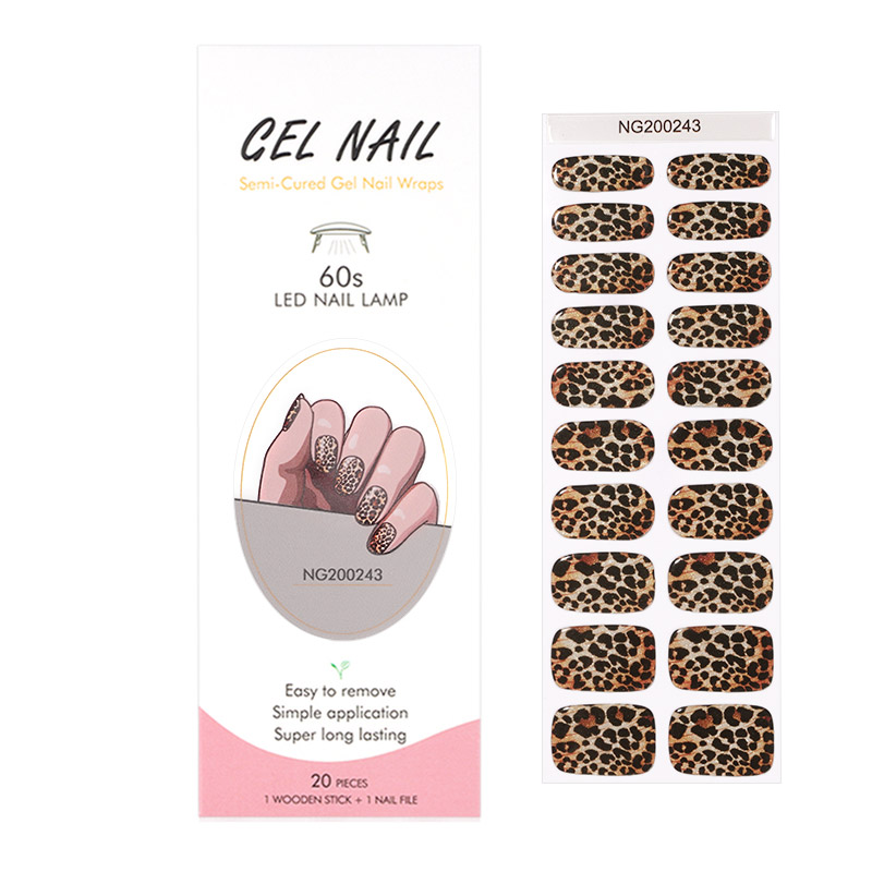 Huizi French Gel Nail Strips P - Full Cover Adhesive ulasan dan harga